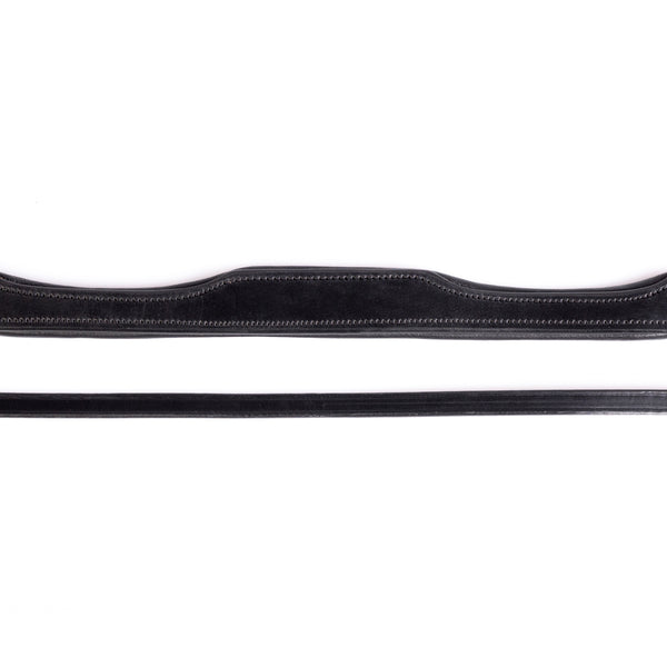 Anatomical Gel Padded with Cut Back Ears 5/8 Crownpiece - Black