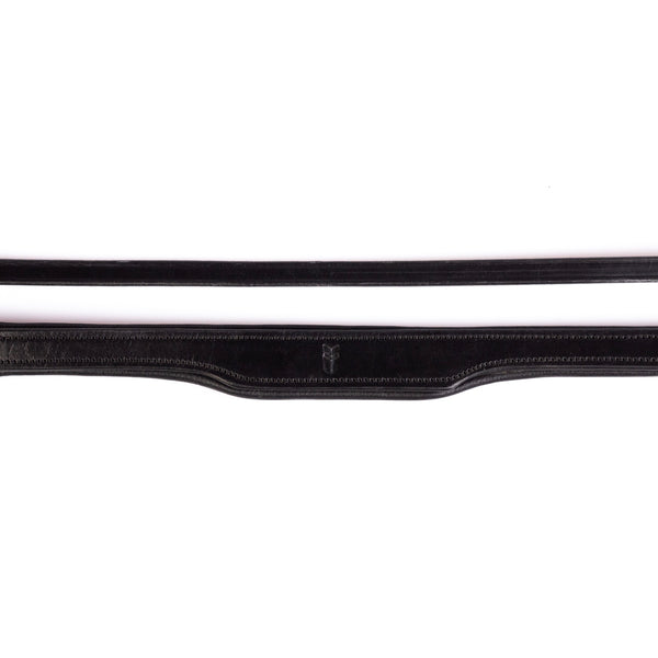 Anatomical Gel Padded with Cut Back Ears 4/8 Crownpiece - Black