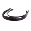 Anatomical Gel Padded with Cut Back Ears 4/8 Crownpiece - Black