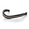 Black Nosebandless Snaffle Bridle 'Emily'