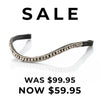 Clear Thin Wave Browband - Black Browband