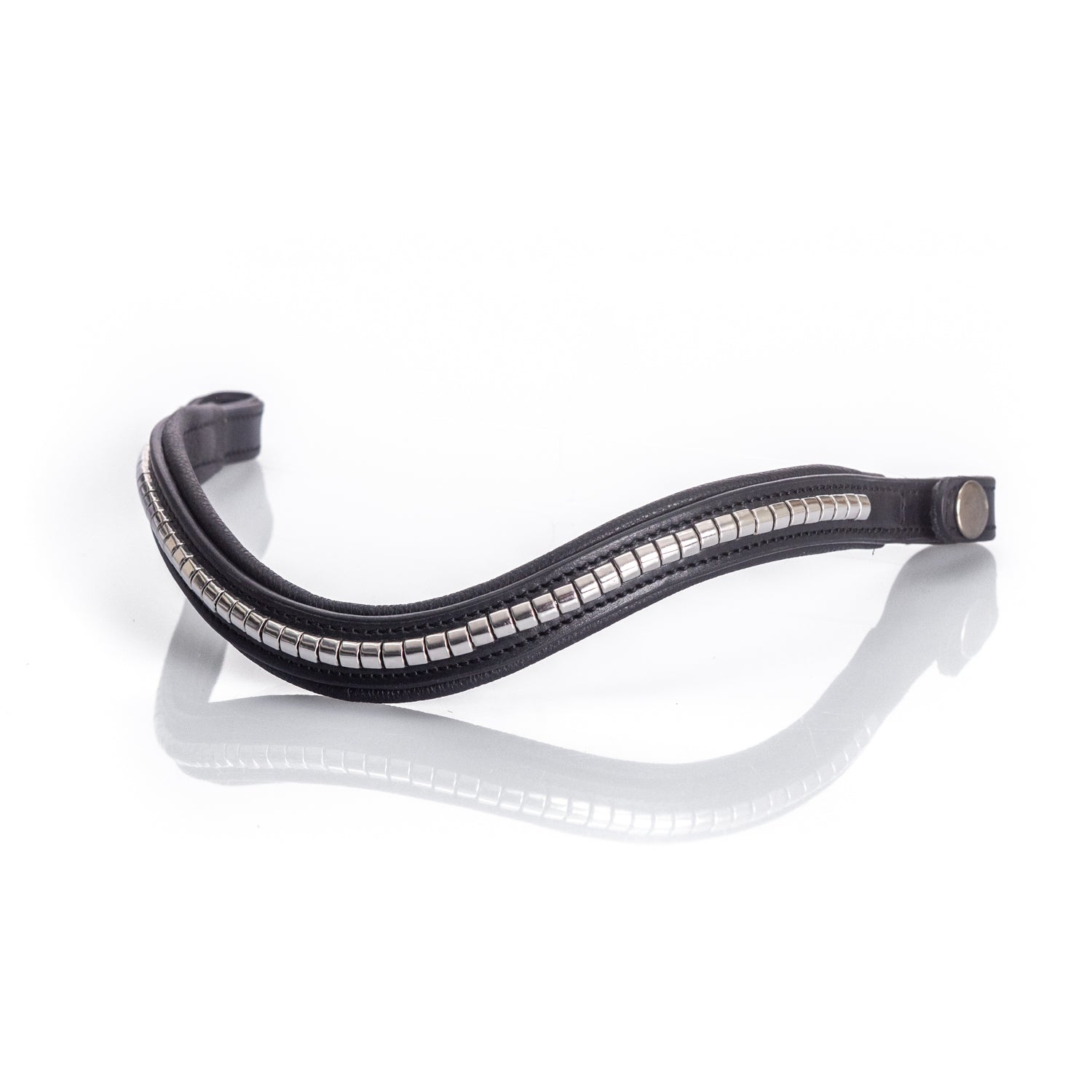 S/s Clincher Wave Gel Browband - Black