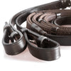 Pelham Rubber Grip Reins - Havana