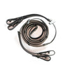 Pelham Rubber Grip Reins - Havana
