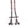 Pelham Rubber Grip Reins - Havana