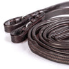Padded Leather 5/8 Buckle Reins - Havana