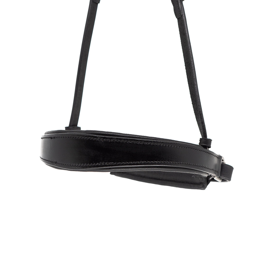 Anatomical Flat Plain Converter Crank - Black Gel Noseband