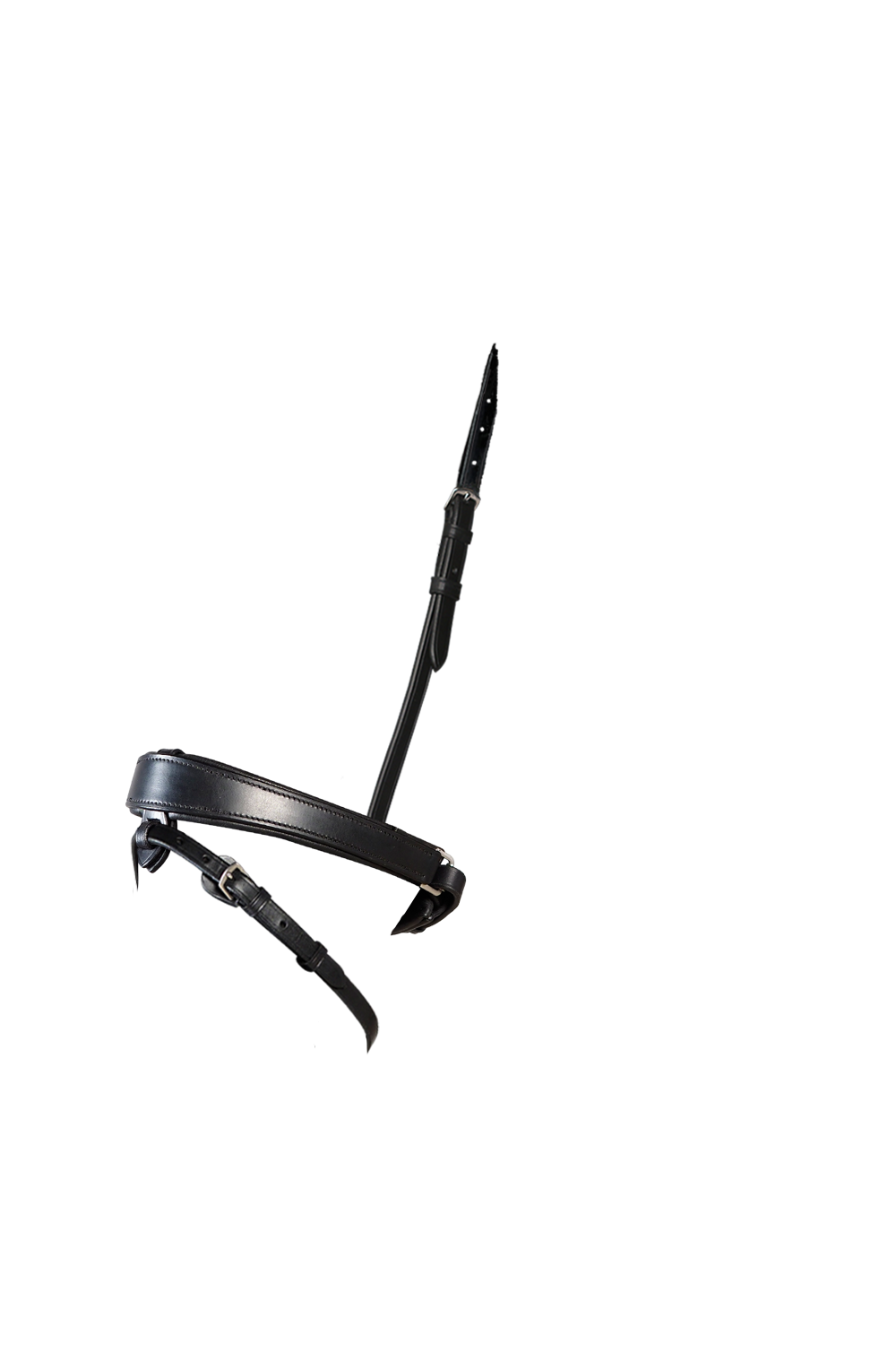 Anatomical Flat Plain Converter Crank - Black Gel Noseband