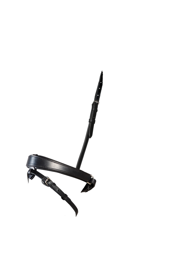 Anatomical Flat Plain Converter Crank - Black Gel Noseband
