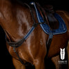 Modified Bridge Breastplate - with Blue and White Elastics
