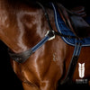 Modified Bridge Breastplate - with Blue and White Elastics