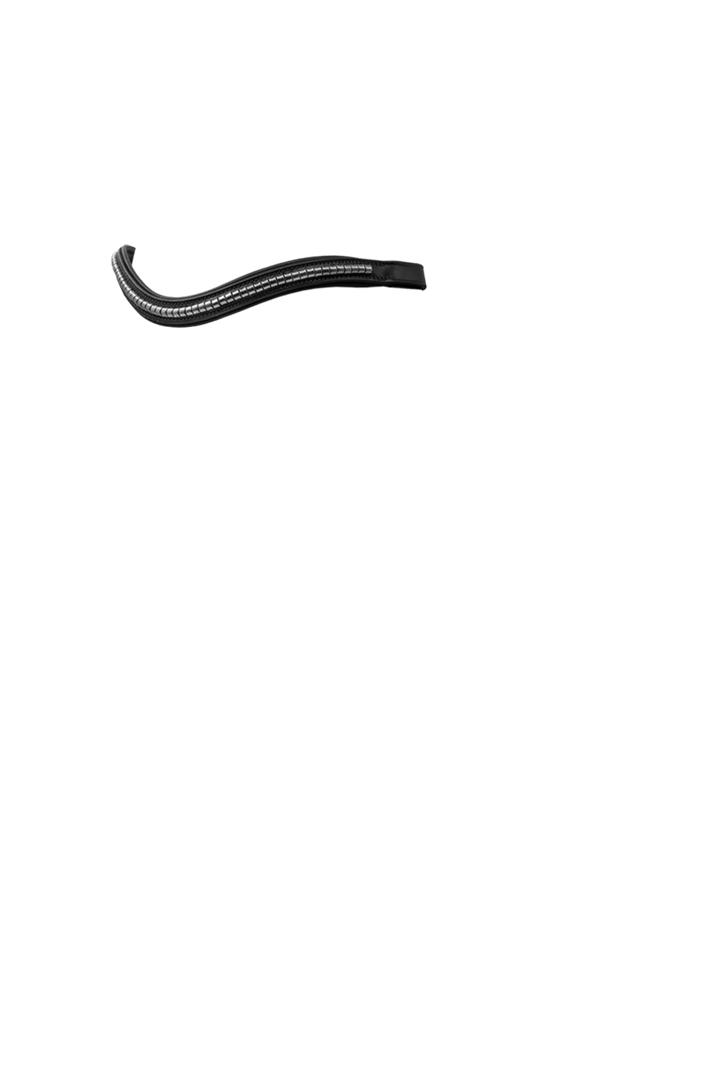 S/s Clincher Wave Gel Browband - Black