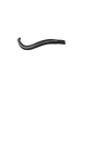 S/s Clincher Wave Gel Browband - Black