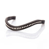 Gel padded havana bridle with grackle noseband and Austrian crystal browband