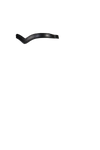Flat Plain V Gel Browband - Black