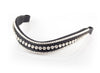 Swarovski Crystal Triple Row Wave Gel Browband - Black