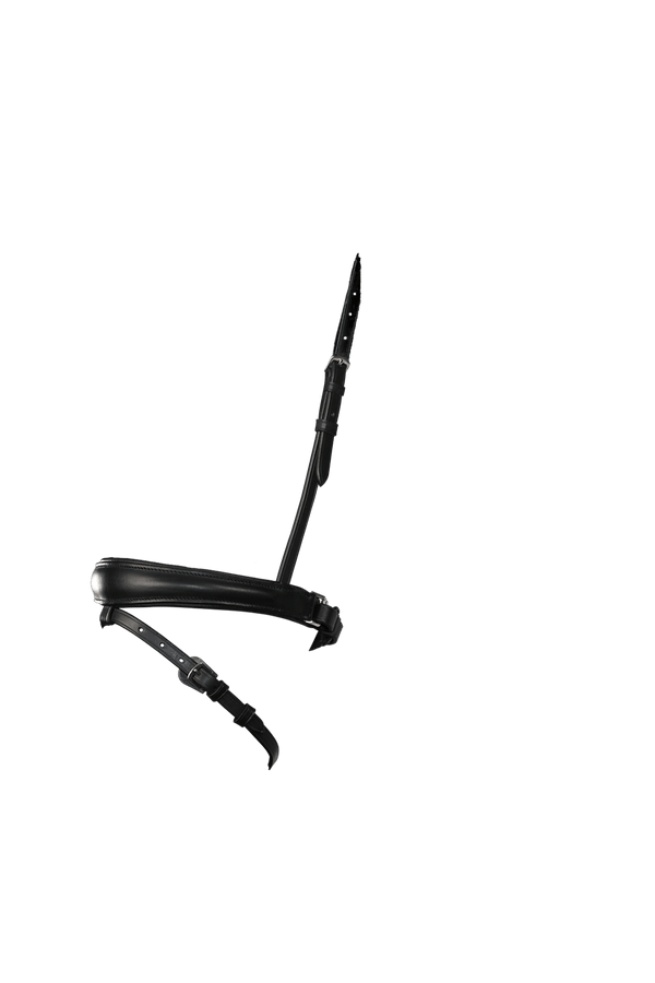 ANATOMICAL RAISED PLAIN HANOVERIAN CRANK - BLACK NOSEBAND - Flexible Fit Equestrian LLC