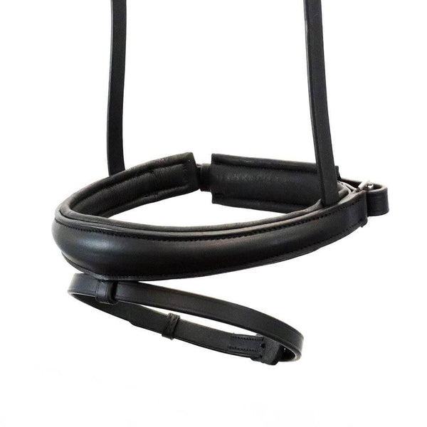 ANATOMICAL RAISED PLAIN HANOVERIAN CRANK - BLACK NOSEBAND - Flexible Fit Equestrian LLC