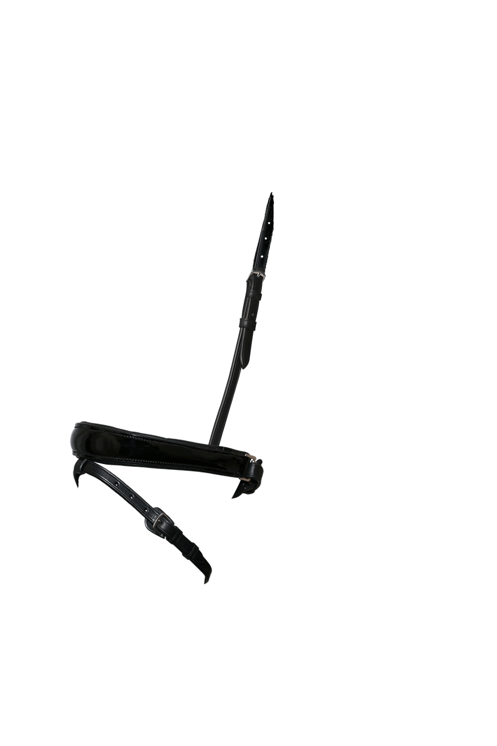 ANATOMICAL RAISED PATENT HANOVERIAN CRANK - BLACK NOSEBAND - Flexible Fit Equestrian LLC
