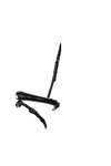 ANATOMICAL RAISED PLAIN WHITE PADDED CONVERTER CRANK - BLACK NOSEBAND - Flexible Fit Equestrian LLC