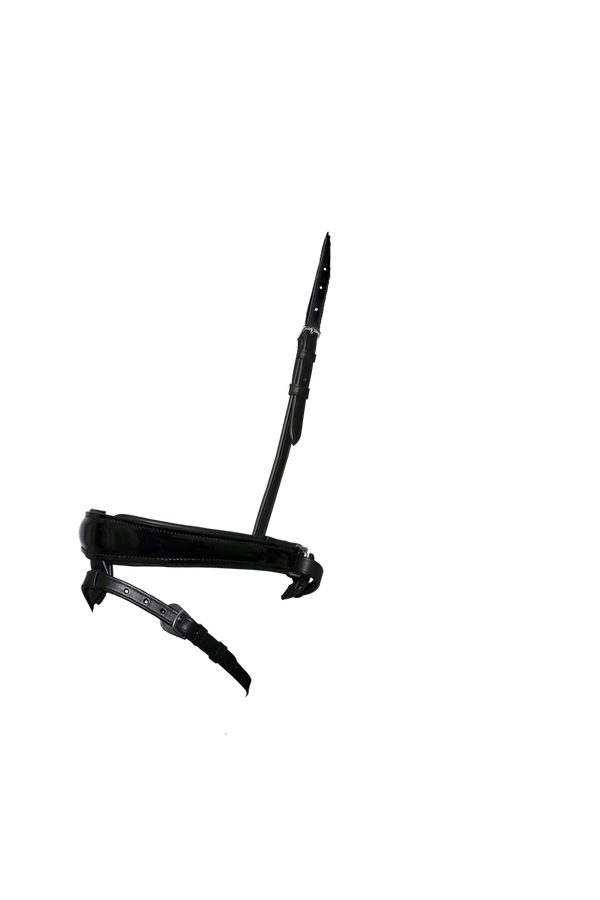 ANATOMICAL RAISED PATENT CONVERTER CRANK - BLACK NOSEBAND - Flexible Fit Equestrian LLC