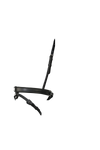 Straight Flat Plain Converter Crank - Black Gel Noseband