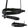 Straight Flat Plain Converter Crank - Black Gel Noseband