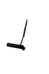 Extra Wide Straight Raised Plain Converter Crank - Black Gel Noseband