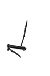 EXTRA WIDE RAISED STRAIGHT PLAIN WHITE PADDED CONVERTER CRANK - BLACK NOSEBAND - Flexible Fit Equestrian LLC