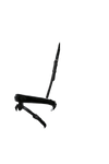 ANATOMICAL RAISED PATENT WHITE PADDED CONVERTER CRANK - BLACK NOSEBAND - Flexible Fit Equestrian LLC