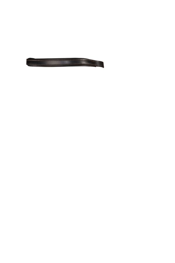 PLAIN FLAT - HAVANA BROWBAND - Flexible Fit Equestrian LLC