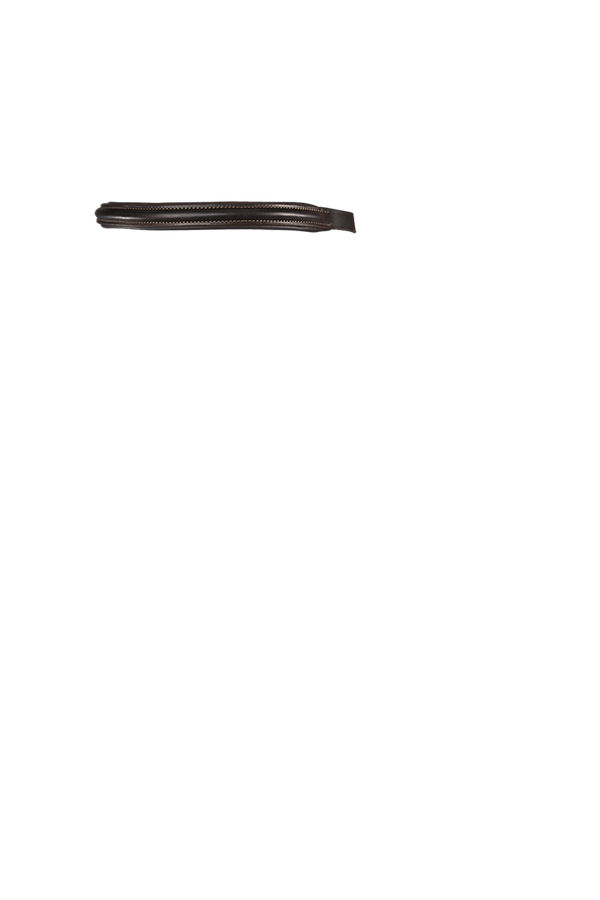 PLAIN RAISED - HAVANA BROWBAND - Flexible Fit Equestrian LLC