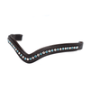 Aquamarine and Clear Mid V Gel Browband - Havana