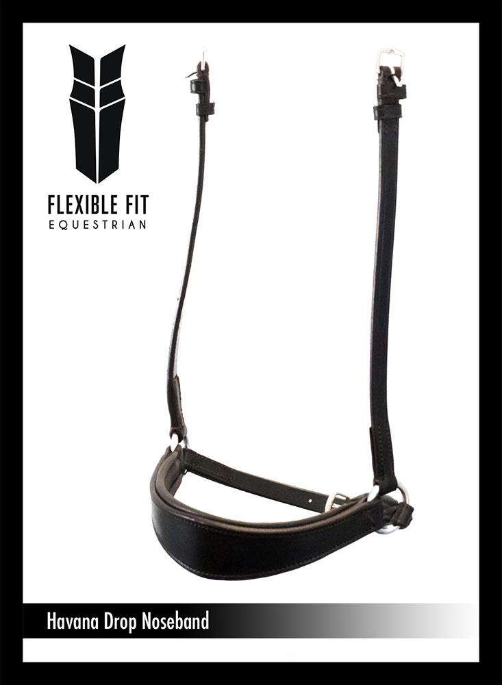 DROP - HAVANA NOSEBAND - Flexible Fit Equestrian LLC