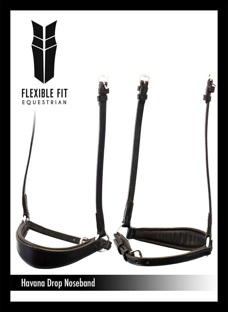DROP - HAVANA NOSEBAND - Flexible Fit Equestrian LLC