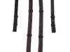 SHOW PADDED LEATHER WITH CONTINENTAL STOPPERS HAVANA REINS - Flexible Fit Equestrian LLC