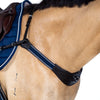 Double elastic straps on eventing breastplate