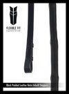 Padded Leather 5/8 Billet Reins - Black