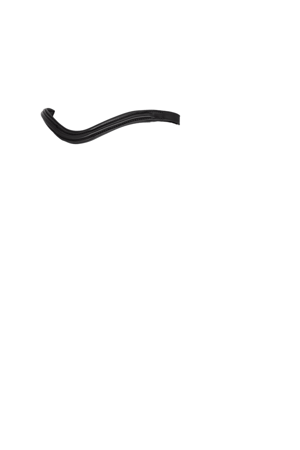 PLAIN RAISED WAVE - BLACK BROWBAND - Flexible Fit Equestrian LLC