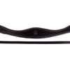 Double Anatomical Extra Wide Gel Padded with Cut Back Ears 4/8 Crownpiece - Black
