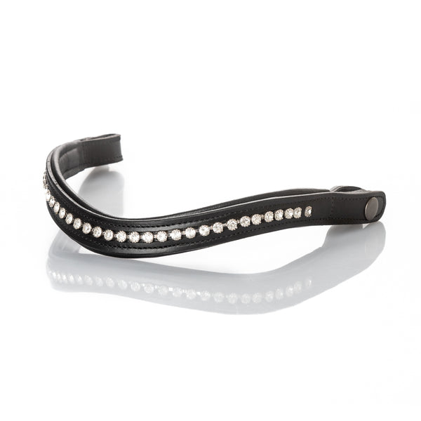 Black Snaffle Bridle 'Noir' - With Removable Flash Noseband