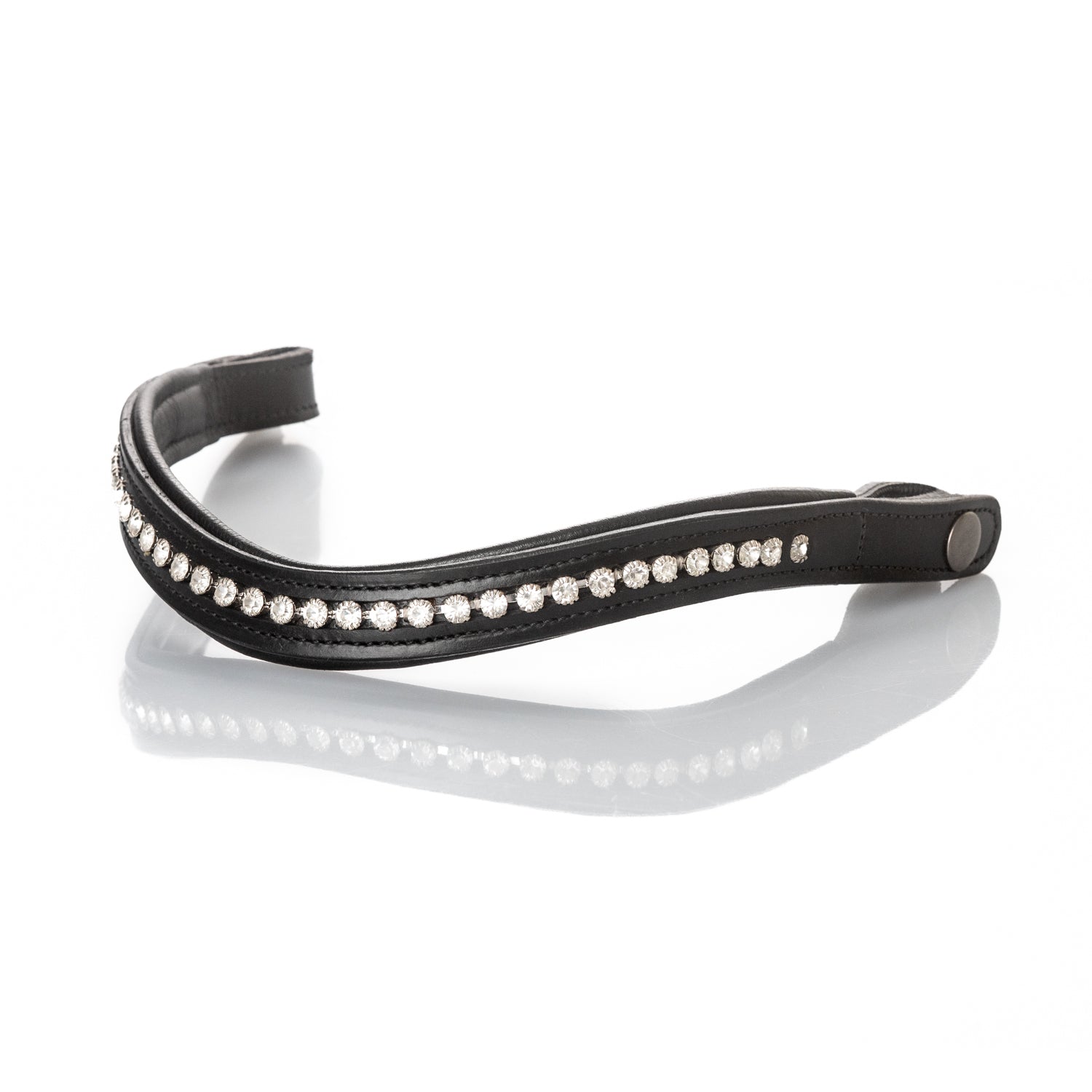 Clear Mid Wave Gel Browband - Black