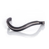 Black Snaffle Bridle 'Silvermere' - with removeable flash noseband