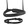 Black Snaffle Bridle 'Silvermere' - with removeable flash noseband