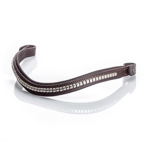 S/s Clincher Wave Gel Browband - Havana