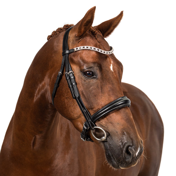 Black Snaffle Bridle 'Aria'