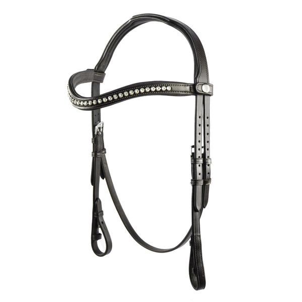 Havana Nosebandless Snaffle Bridle 'Ivy'