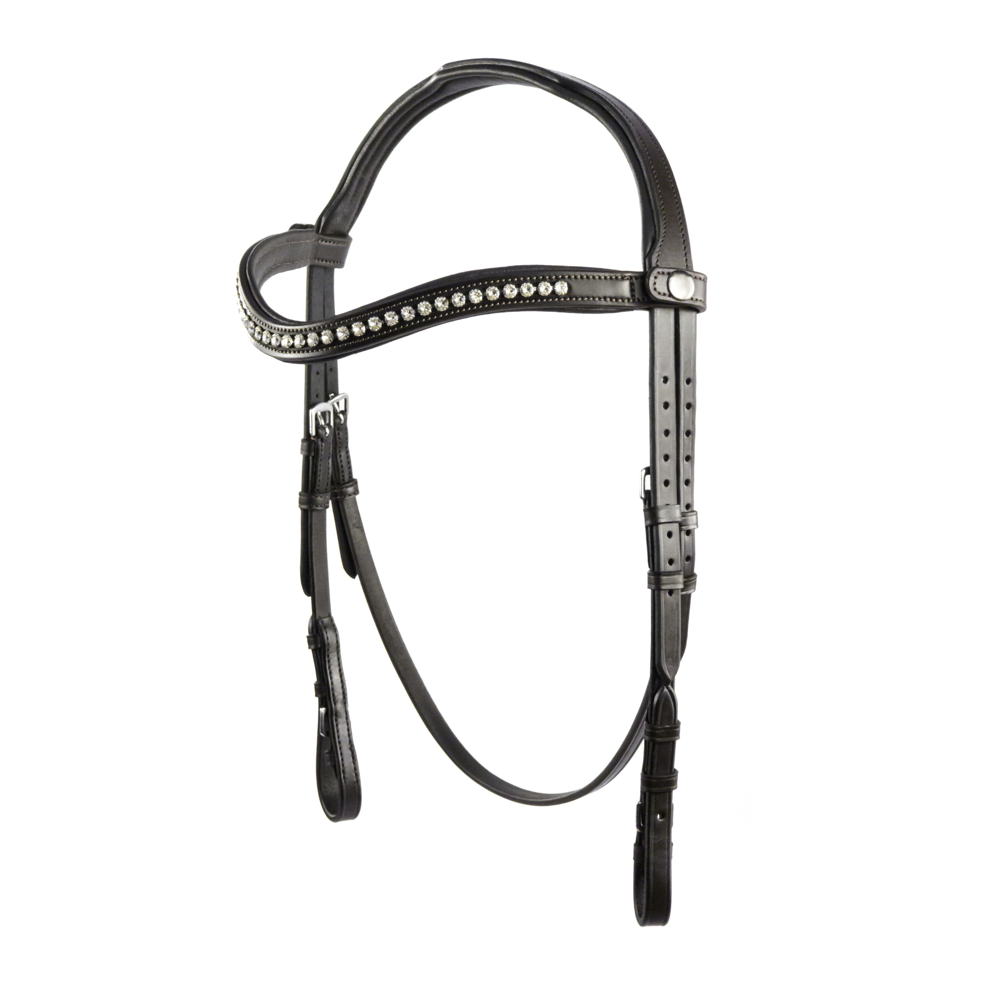 Havana Nosebandless Snaffle Bridle 'Ivy'