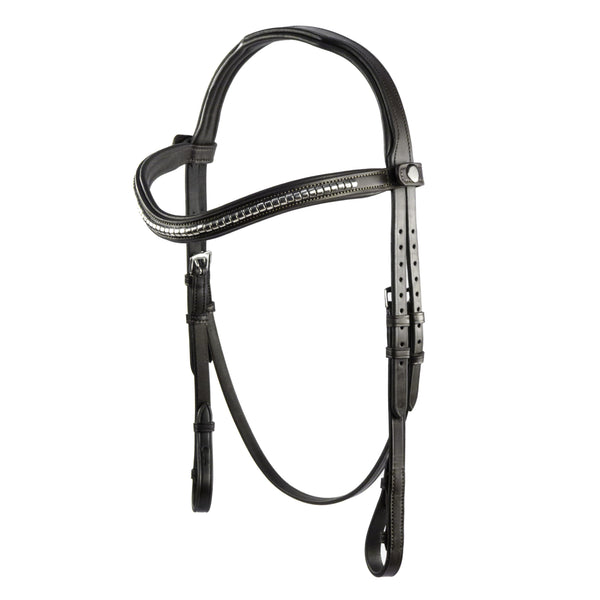 Havana Nosebandless Snaffle Bridle 'Charlize'
