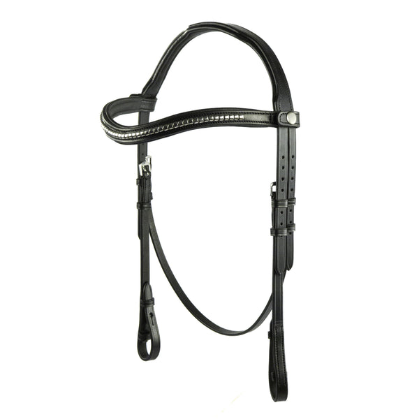 Black Nosebandless Snaffle Bridle 'Mayla'
